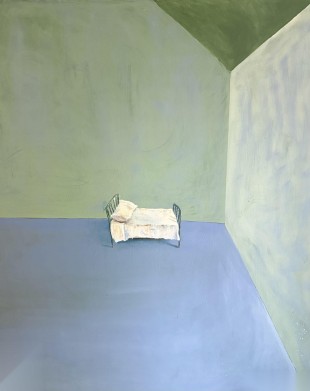 Bed in an Empty Room